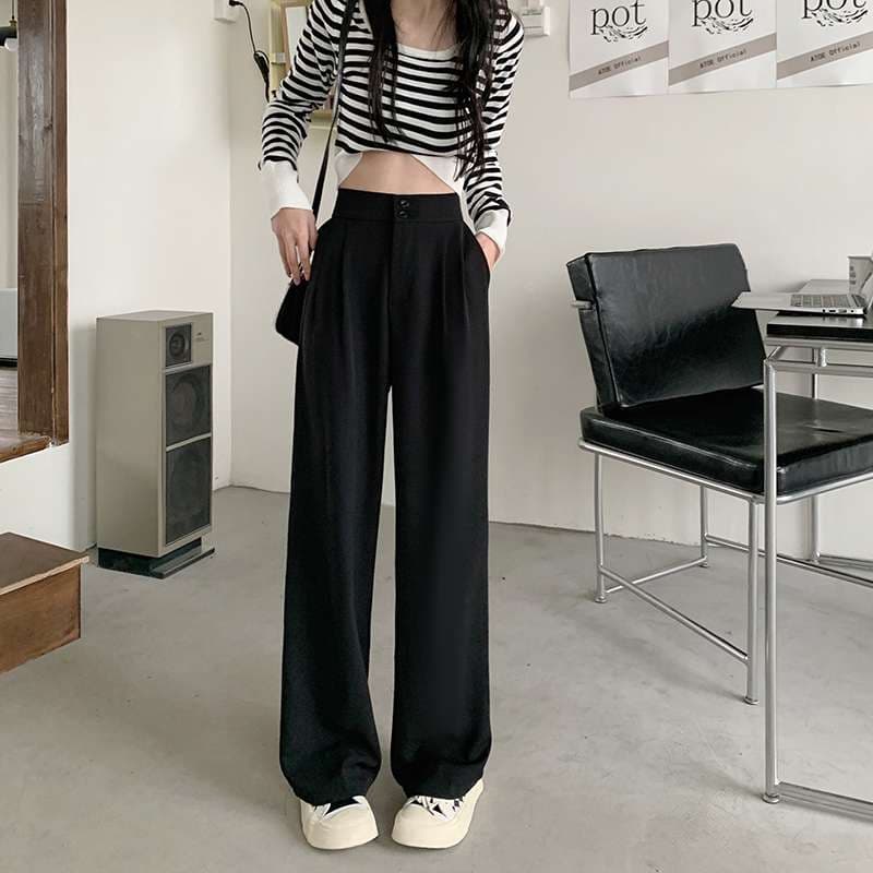 ドレープタックワイドパンツ