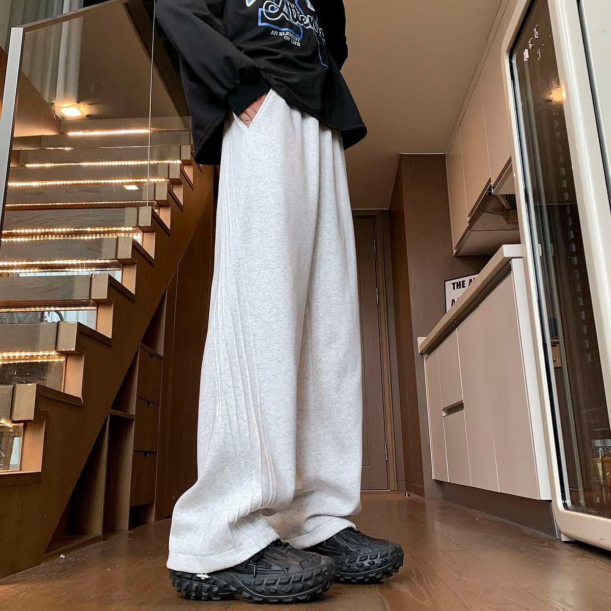 リラックスロングワイドパンツ