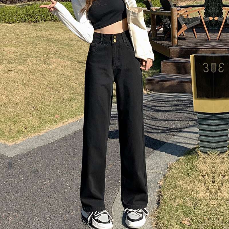 デニムワイドタックパンツ