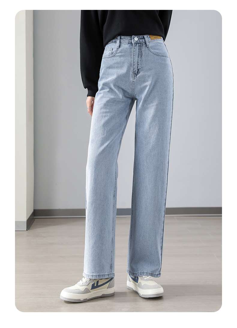 ハイウエストワイドデニムパンツ