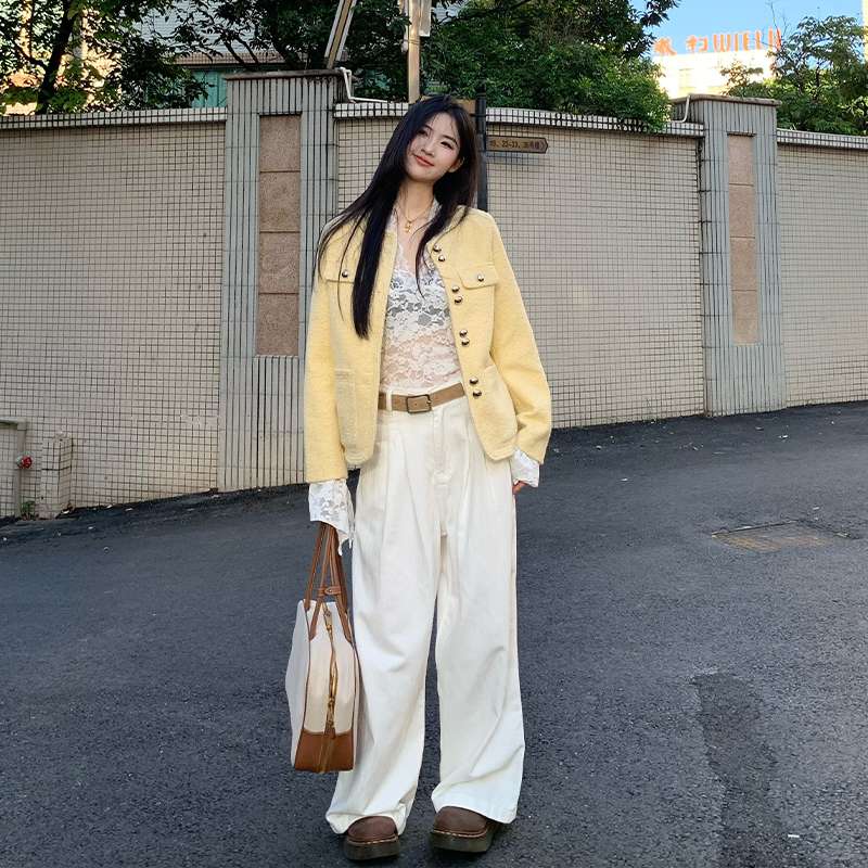 ゆったりワイドタックパンツ