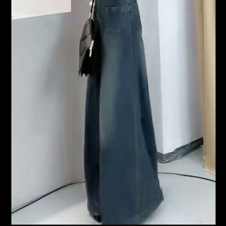 ワイドデニムパラッツォパンツ