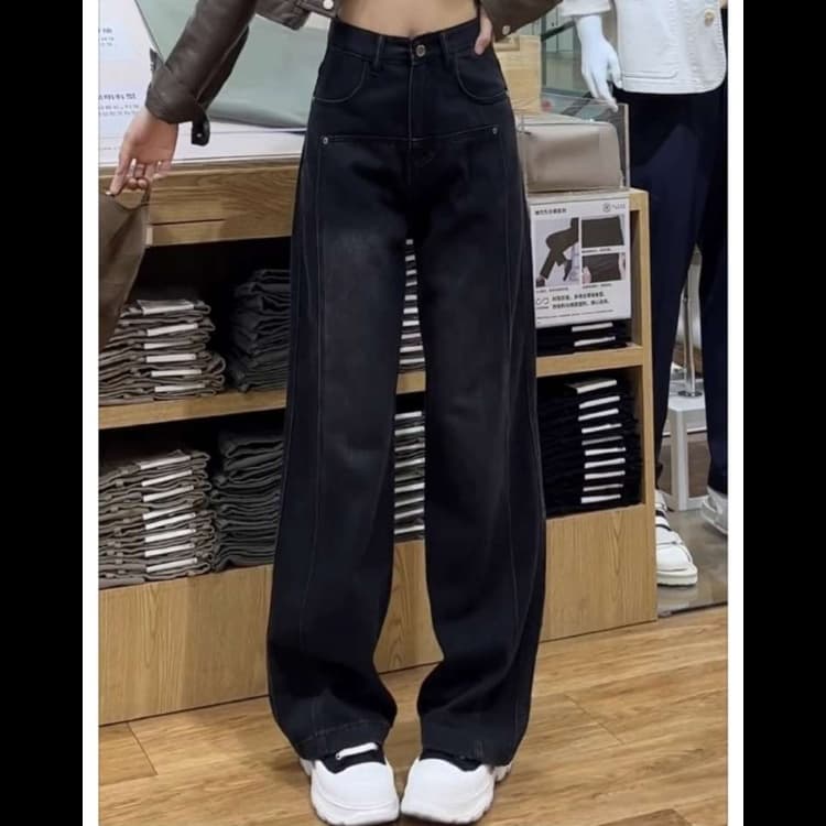ハイウエストデニムパンツ