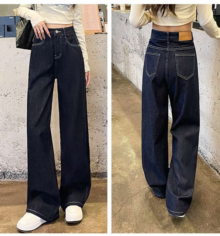 ハイウエストワイドデニムパンツ