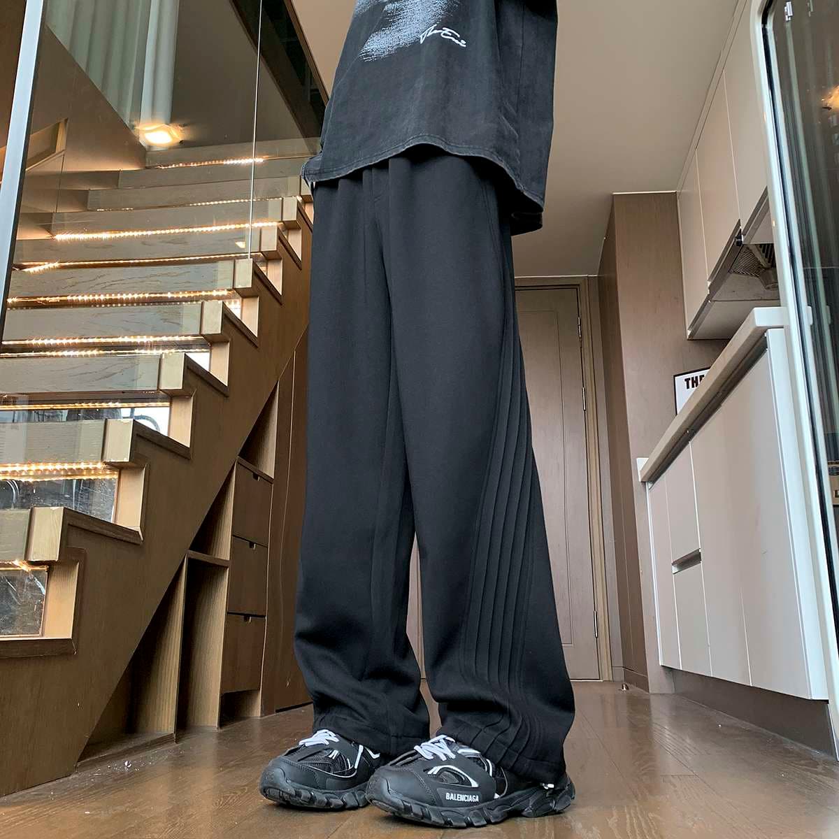 リラックスロングワイドパンツ