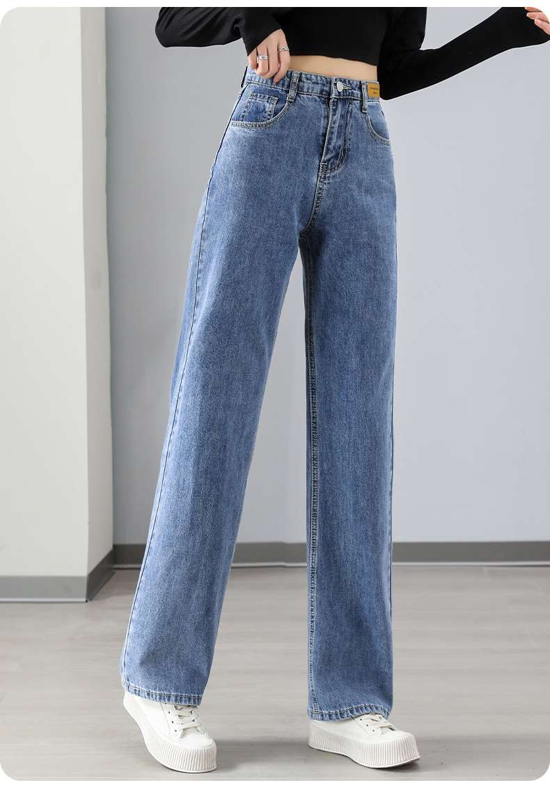 ハイウエストワイドデニムパンツ