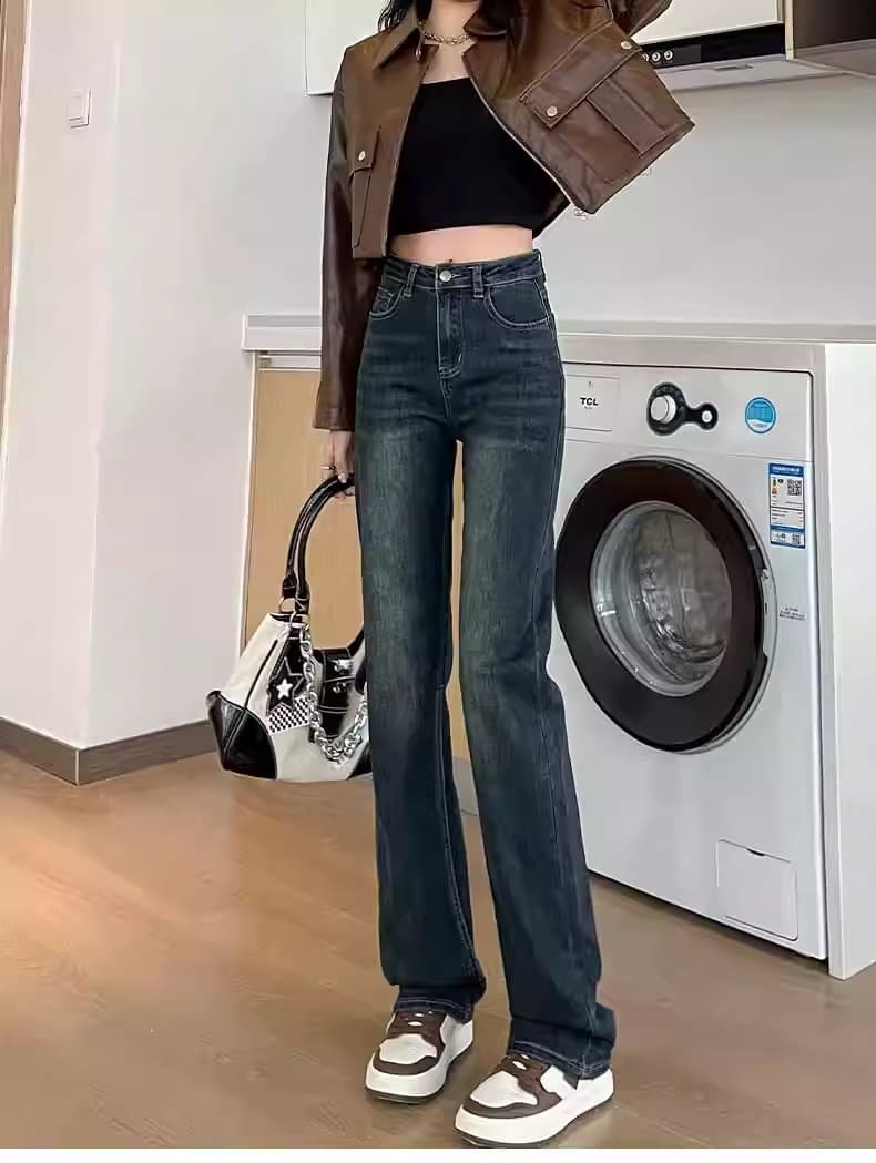 ワイドデニムパンツ 