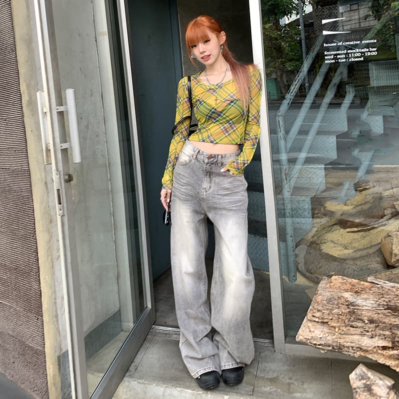 美脚ワイドパンツ