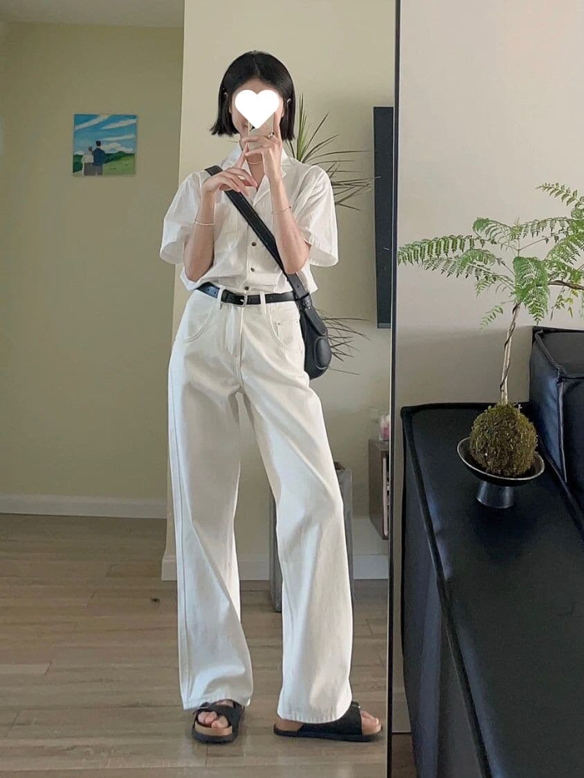 クラシカルワイドパンツ