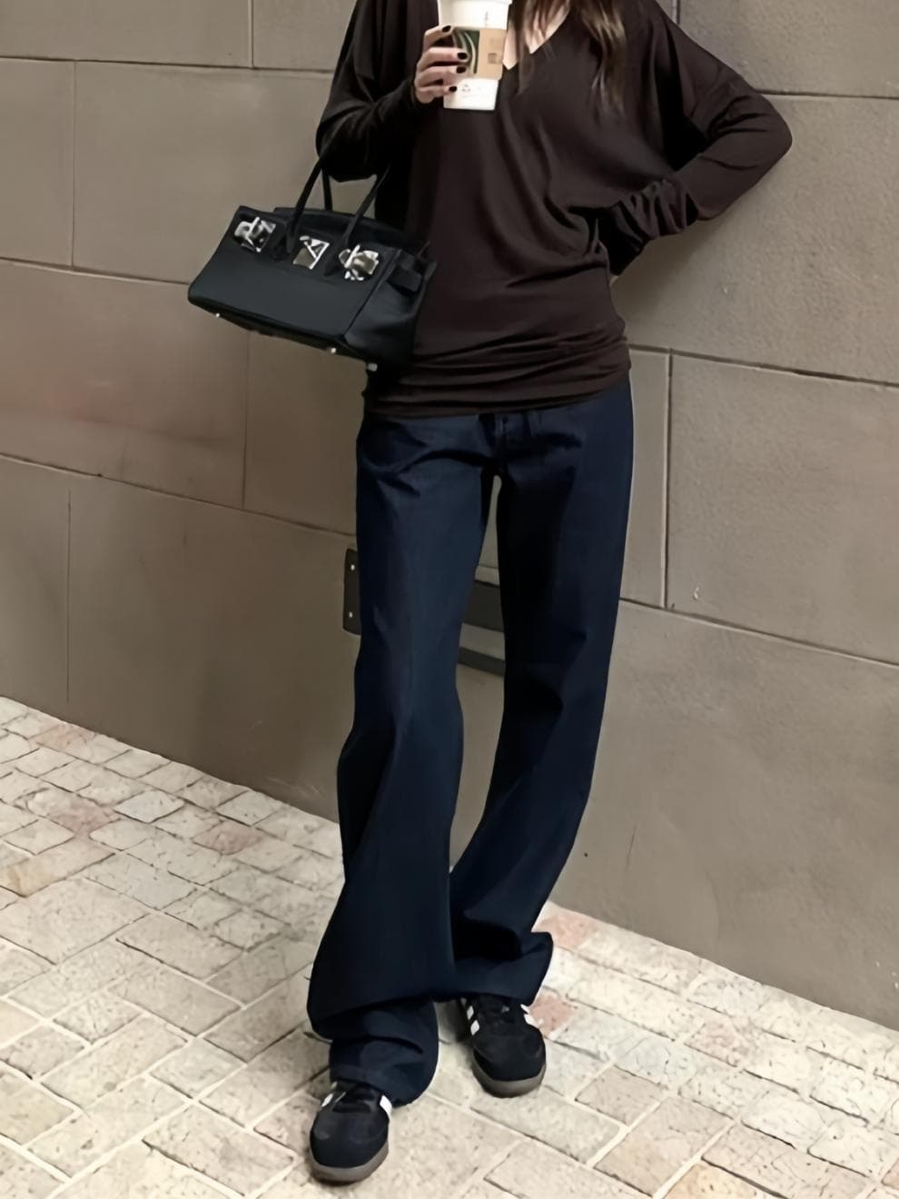 ワイドデニムパンツ