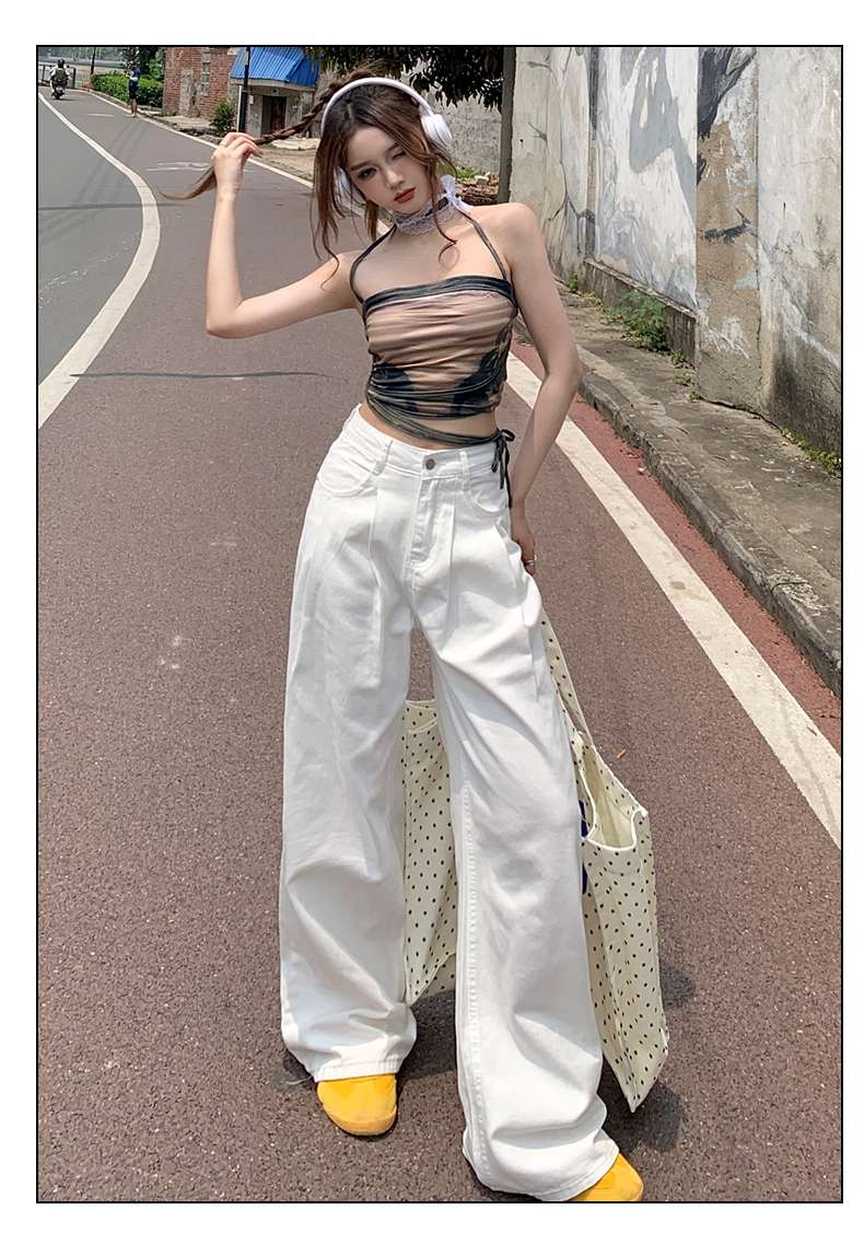 ハイウエストワイドパンツ 