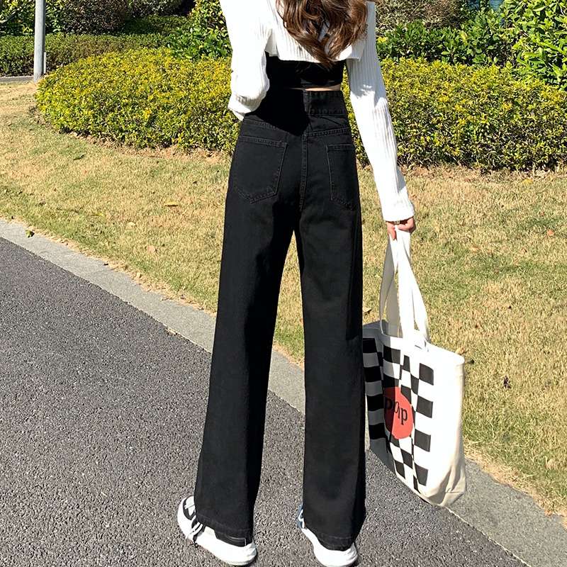 デニムワイドタックパンツ