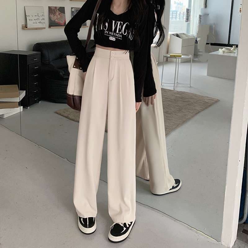 ドレープタックワイドパンツ