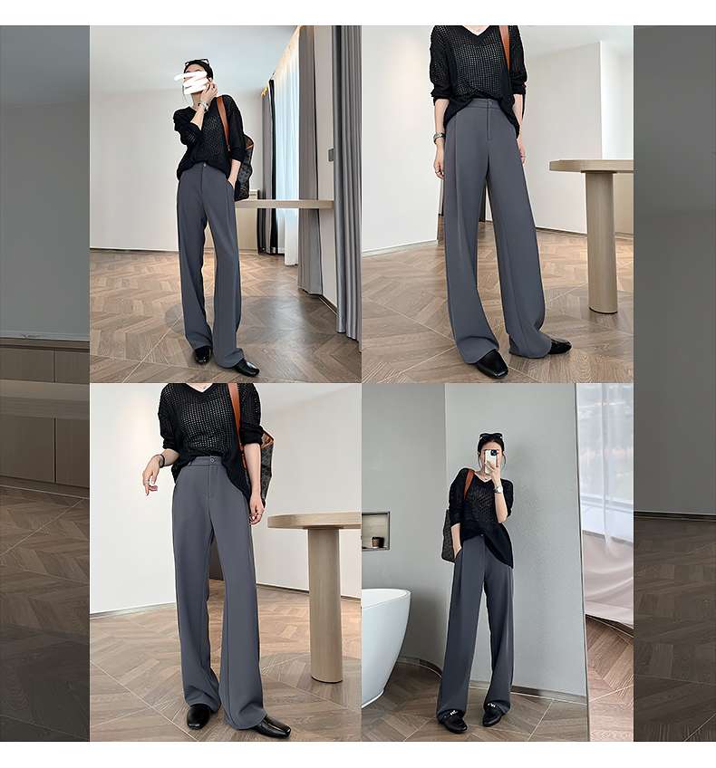 タックワイドパンツ