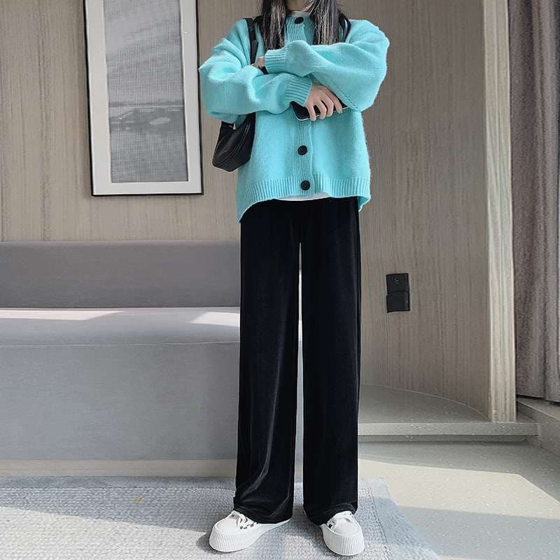 ベロアワイドタックパンツ