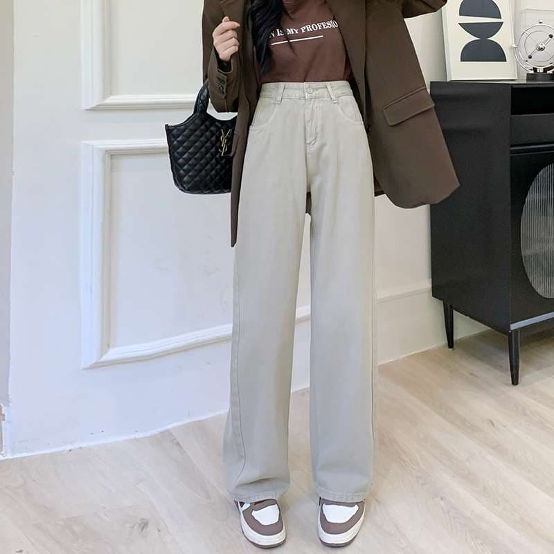リラックスワイドデニムパンツ