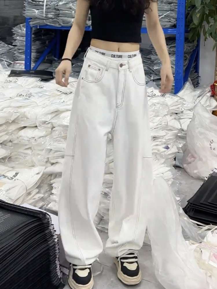 ワイドデニムパンツ