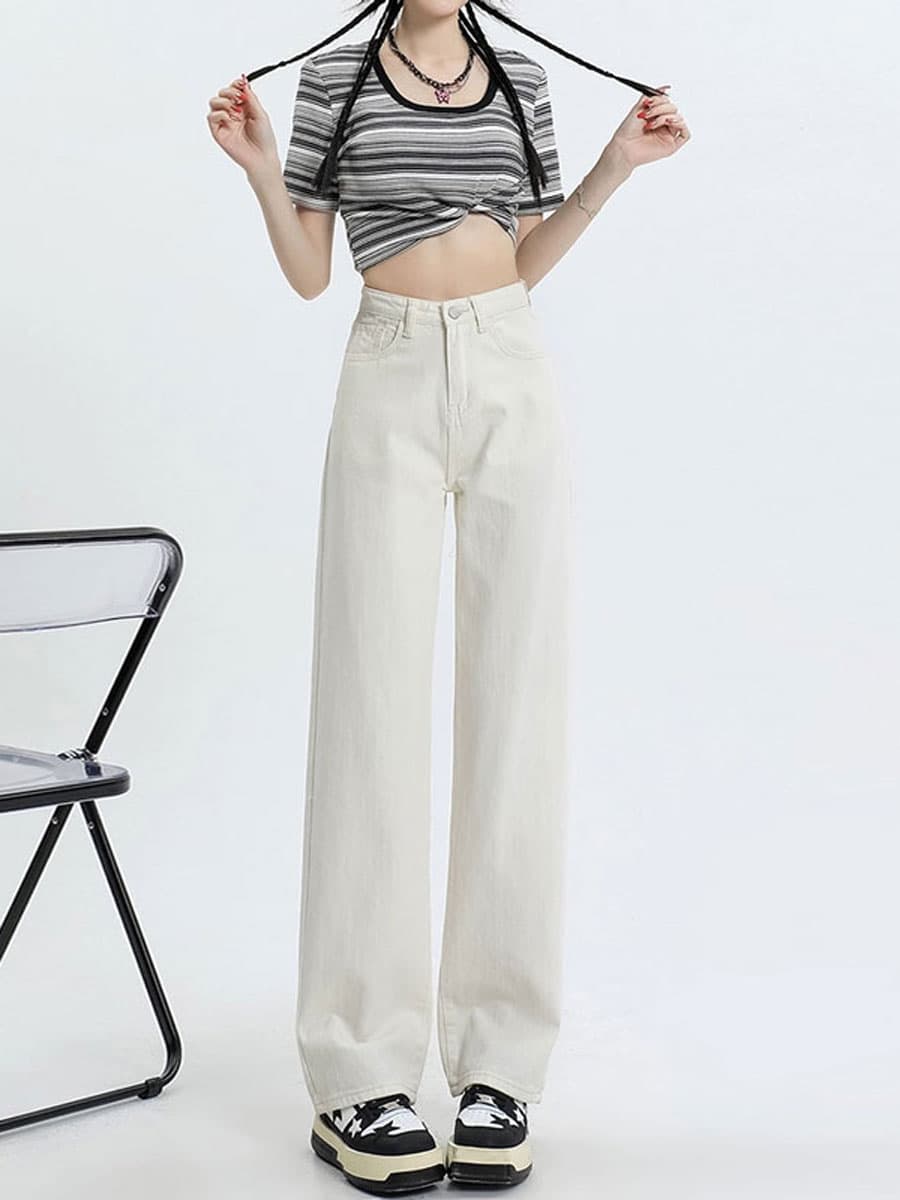 ワイドデニムパンツ 