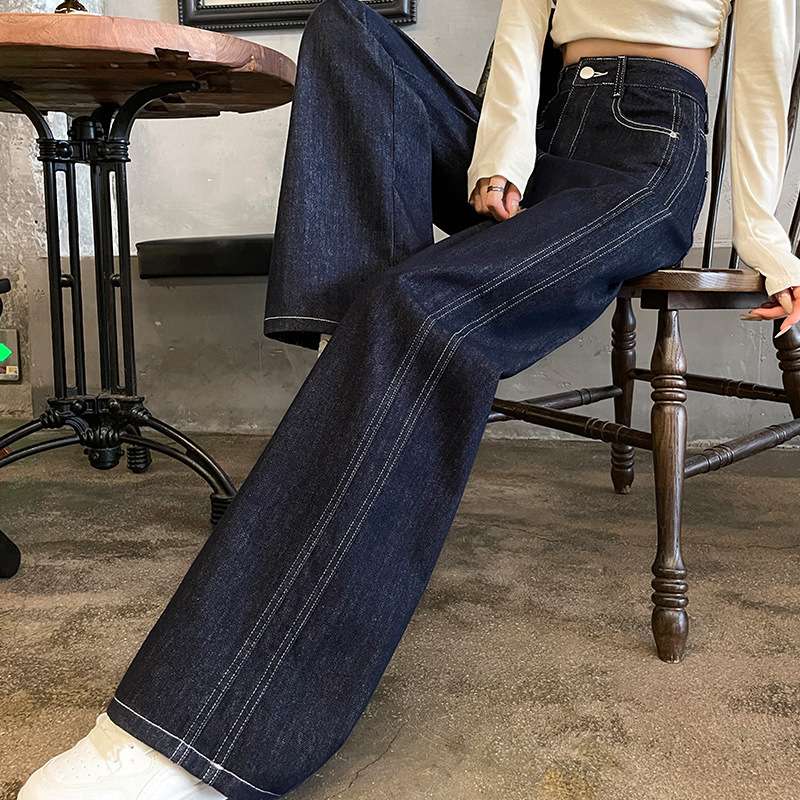 ハイウエストワイドデニムパンツ