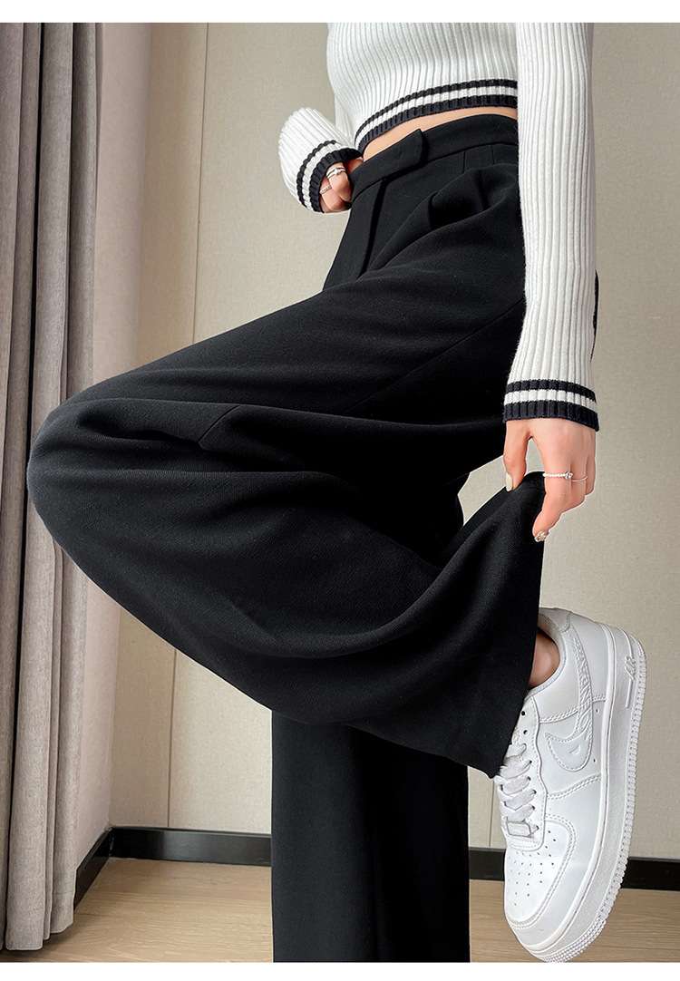 ハイウエストルーズワイドタックパンツ
