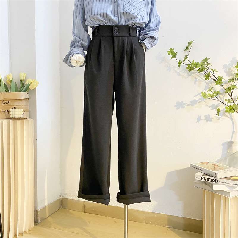 ふんわりワイドタックパンツ