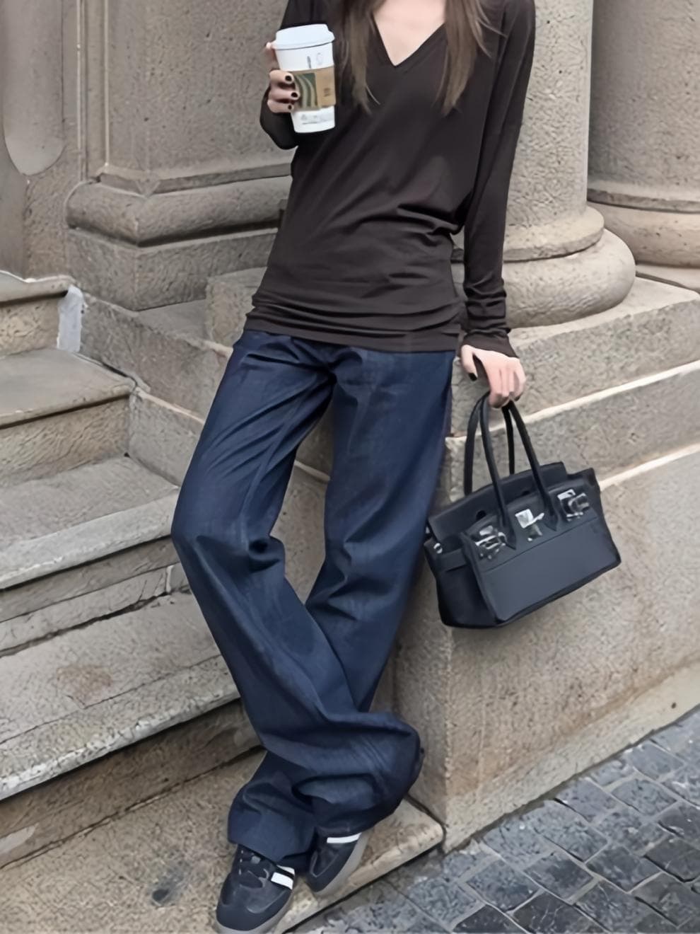ワイドデニムパンツ