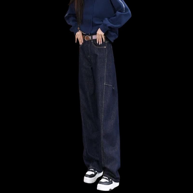カジュアルデニムワイドパンツ