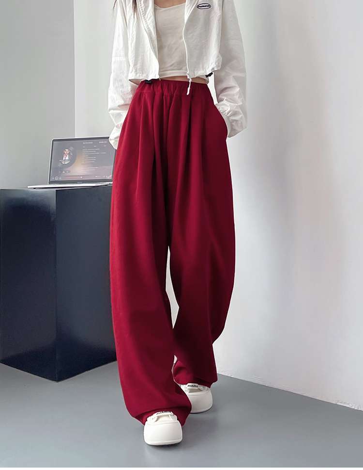 ドレープタックワイドパンツ